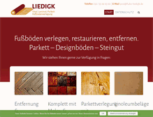 Tablet Screenshot of fubo-liedigk.de
